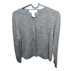 Pre Owned sophisticated petite blend button long sleeve sweater. Size Small